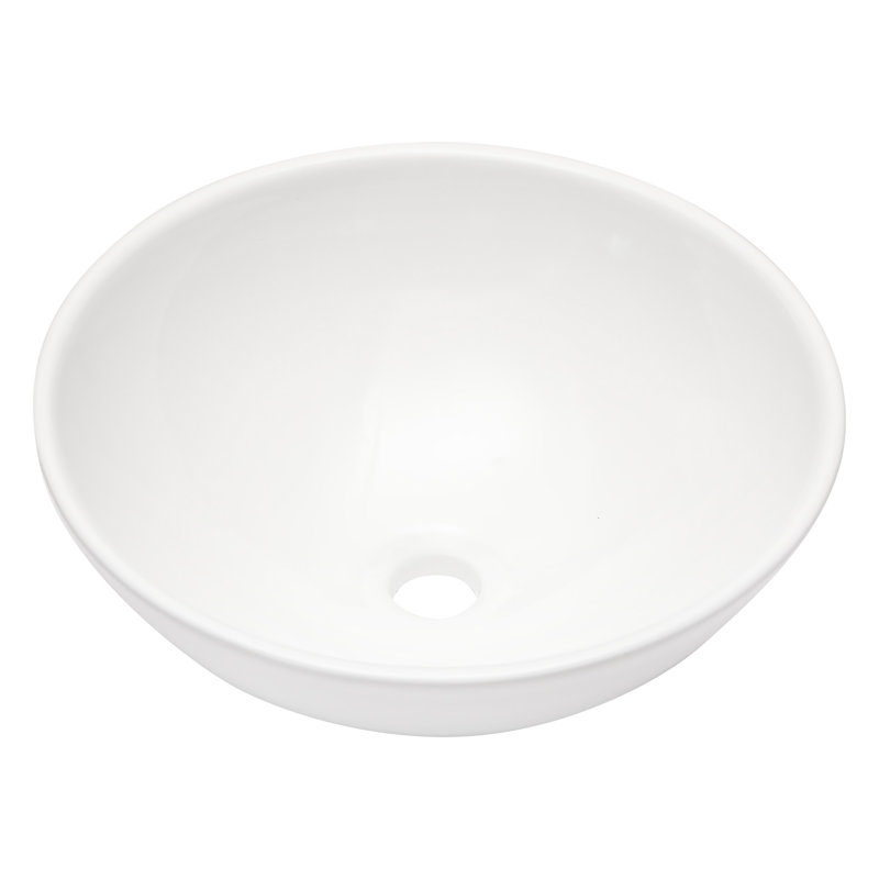 16"x16" Ceramic Circular Vessel Bathroom Sink