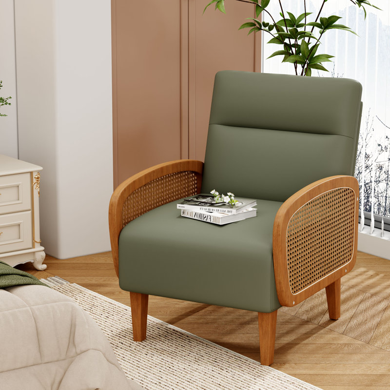 Upholstered Accent Chair, Green