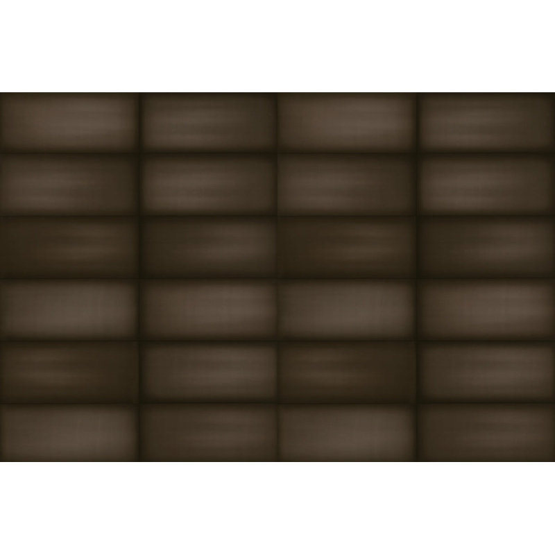 Carreau de céramique 4 po x 12 po, Brun
