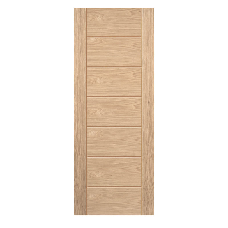 Palomino Veneer Internal Door Unfinished, 198.1cm H x 83.8cm W x 3.5cm D