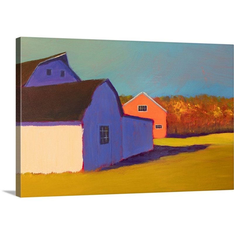 Structure Bucolique VII par Carol Young - reproduction de photo, H 20 po x l 30 po x P 1,25 po, Toile tendue