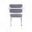Metal Frame Office Chair with Padded Cushion,Gray and White