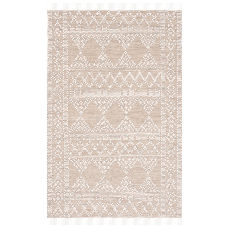 Tapis géométrique à tissage plat Rada, Rectangle 3 pi x 5 pi