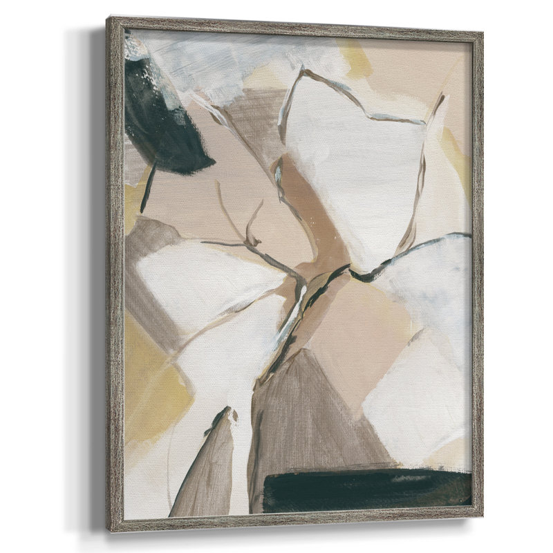 Marble Lines I Framed Print - Solid Wood, 11" H x 9" W