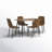 Tapscott 5-Piece Stain Resistant Upholstered Dining Set-1342785138