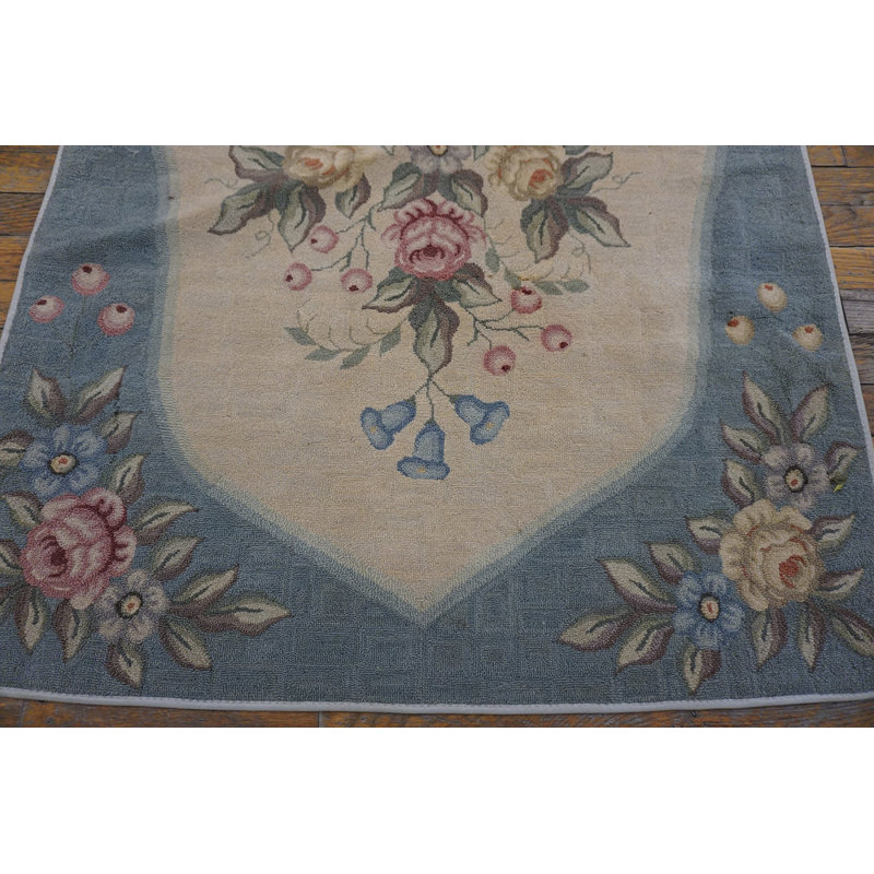 Antique American Hooked Canada - Loop Pile Rug