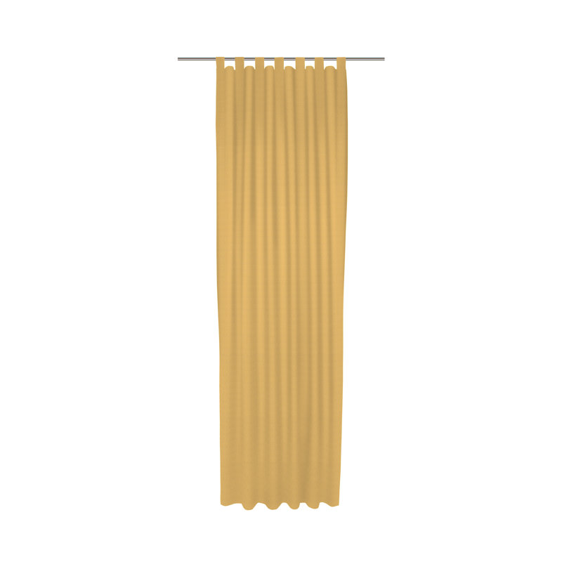 Uni Collection Room Darkening Curtain, 142cm Width x 295cm Drop, Yellow