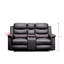 Faux Leather Reclining Sectional Symmetrical