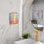 Porte-serviettes doré Porte-serviette adhésif barre à serviettes sur anneau porte-serviette pour salle de bain mural cuisine, finition laiton brossé en acier inoxydable