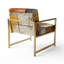 Hardedge Art Earthy Euphony I - Upholstered Abstract Accent Side Chair-112889577