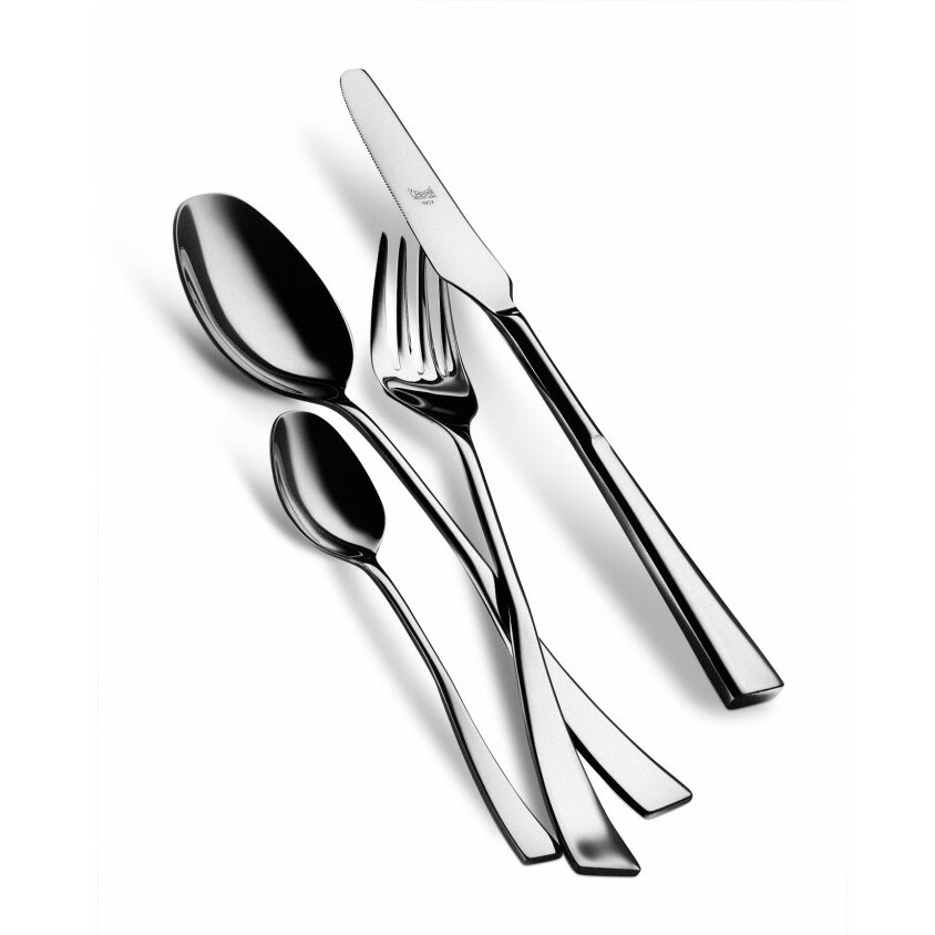 Italia  24-Piece Cutlery Set white