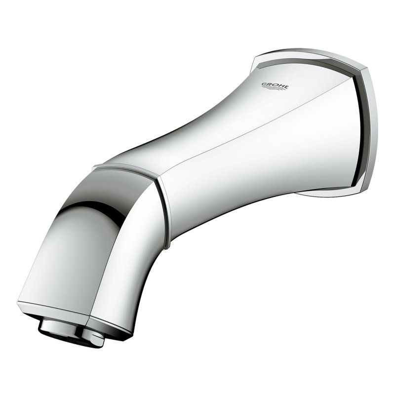 Garniture de bec de baignoire murale Geneva, Chrome