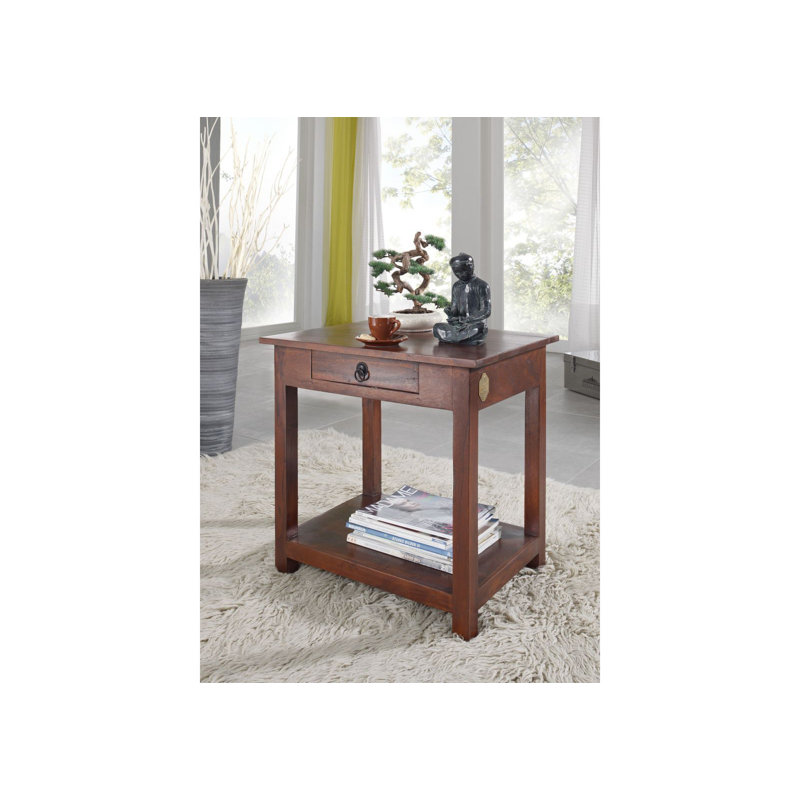 Oxford Solid Wood End Table, Nougat