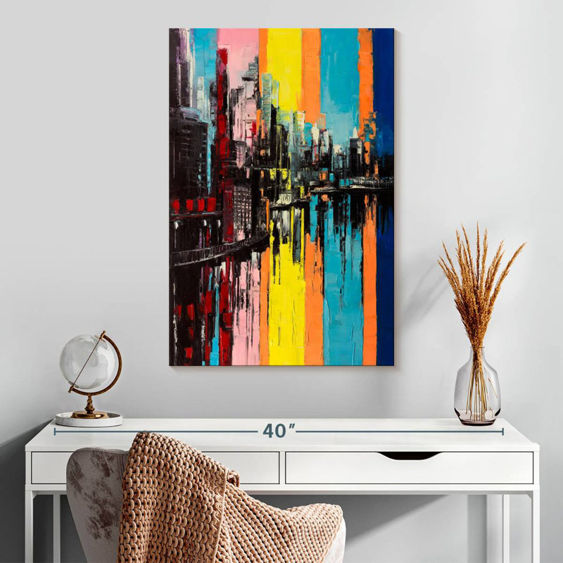 Avery Contemporary Abstract Landscape, 30" H x 20" W