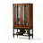 Vintage Patterned Glass Display Cabinet, Ornate Design