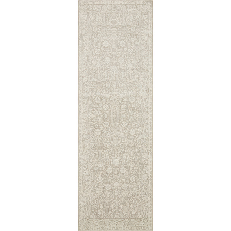 Amber Lewis x Loloi Zuma Sand / Stone Area Rug, Square 1'6"
