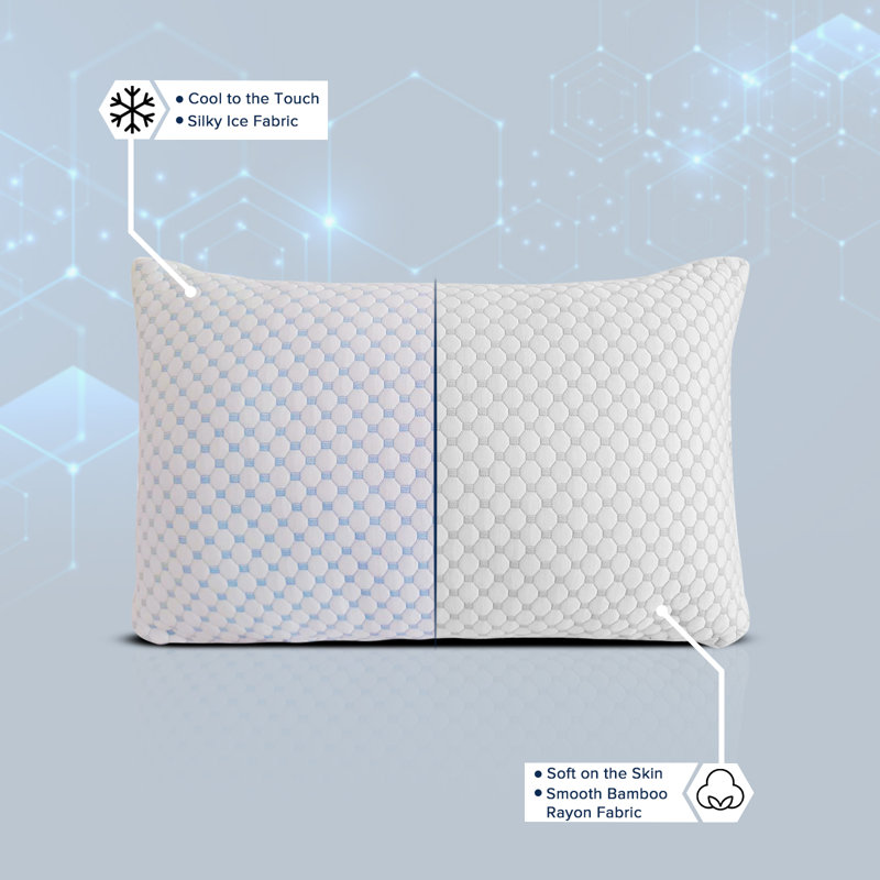 Ensemble de 2 coussins de soutien en mousse à mémoire de forme Ashlee, 20 po x 30 po