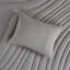 Édredon 3 pièces double / grand, style gris, rembourrage de 350 g / m², lavable à la machine, contient et 2 taies décoratives, étiquetées, incluses