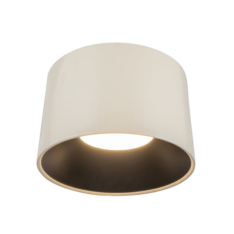 Etta 1 - Light LED Flush Mount, 12.63" H x 19.75" W x 19.75" D, Pearl White