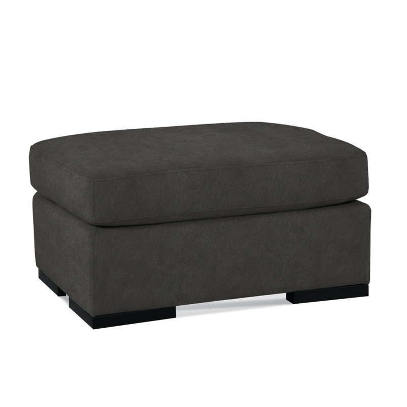 Memphis Ottoman, Beige Sugar Performance; 0863-93, Black