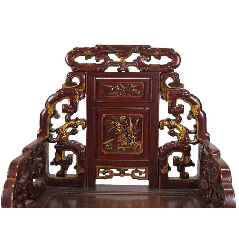 Asian Classic Solid Wood Arm Chair