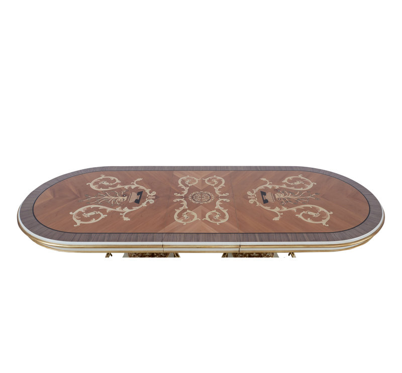 Valentine II Mahogany Wood Dining Table