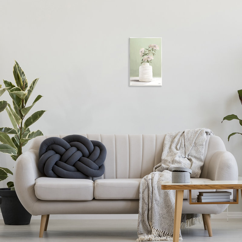 "Simple Herb Vase", art mural sur bois par House Fenway, H 15 po x l 10 po