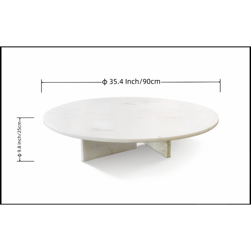 Table basse en marbre naturel poli, table de salon, pierre véritable, 90 x 25 cm, design élégant et durable