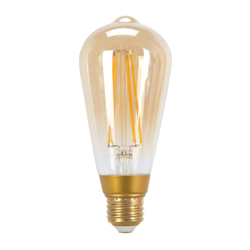 6 Watt (60 Watt Equivalent), ST19 LED, Dimmable Light Bulb, Warm White (2150k) E26/Medium (Standard) Base