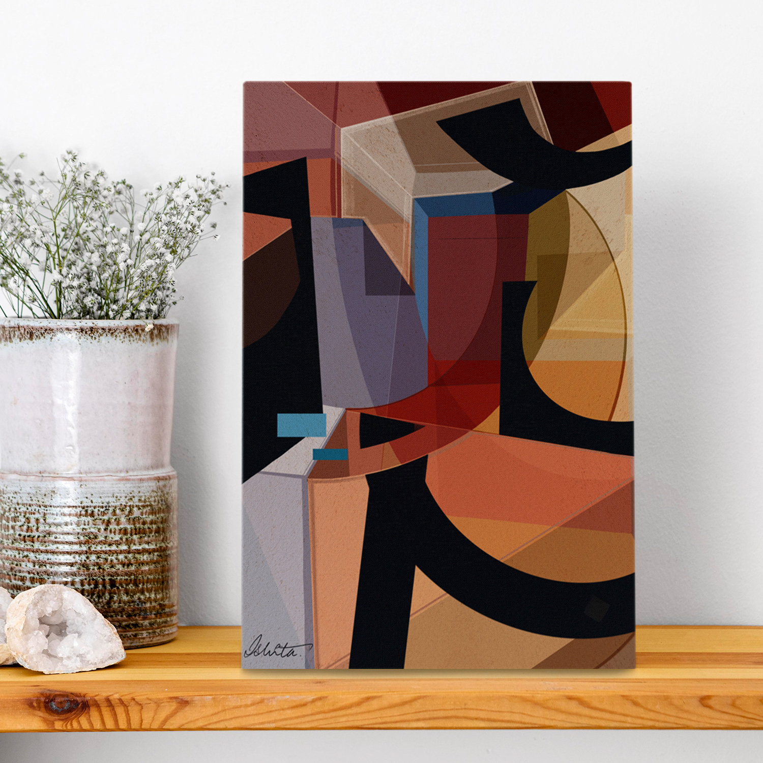 Abstract Poetic Set Design Dakota Fields Serie 1 - Abstracts Contemporary Autumn Sets Art | Wayfair