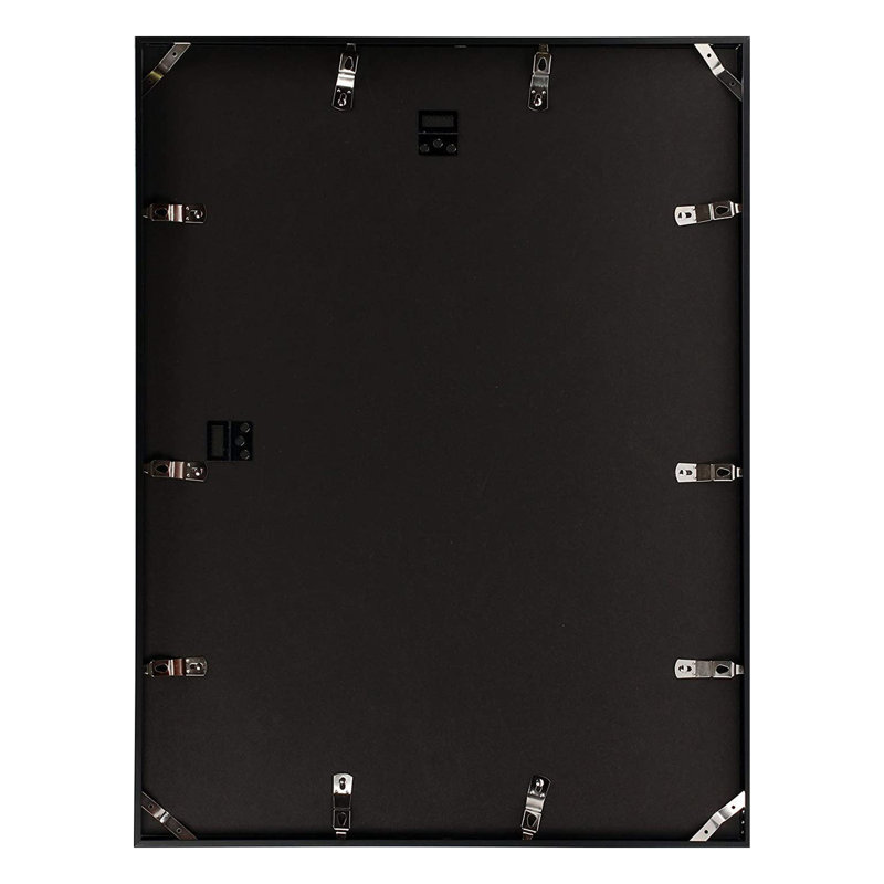 Ayden Metal Poster Picture Frame  with Real Glass, 18.46" H x 24.49" W x 0.83" D, Black
