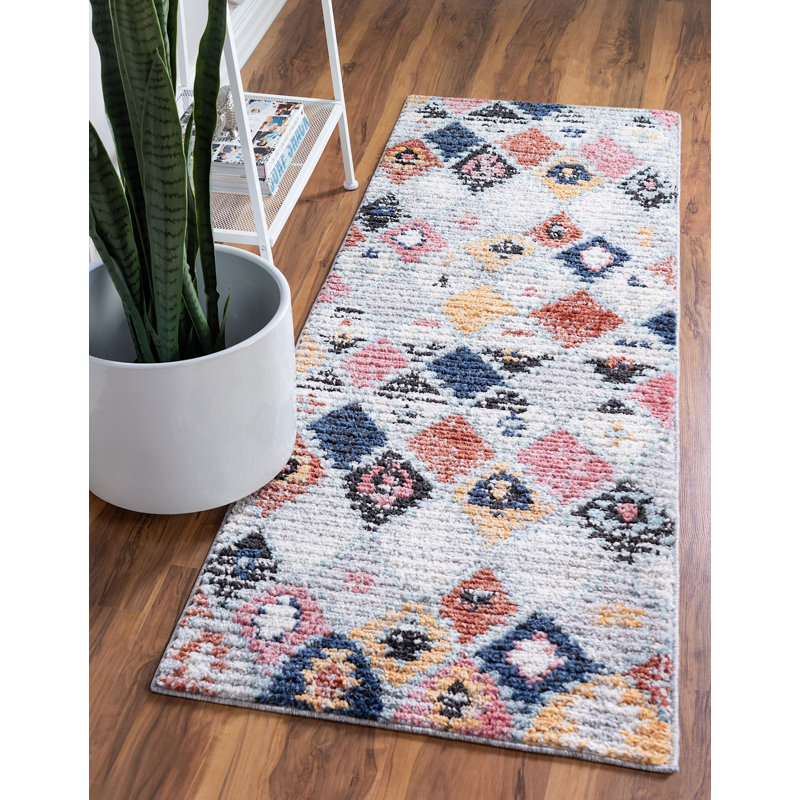 Victorville Abstract Indoor Rug, Runner 2'2" x 6'