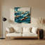 Art mural nautique sous-marin gris-671904477