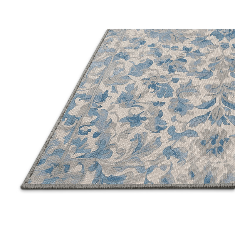 Machine Washable Gray Area Rug