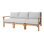 Huntington Teak Outdoor Sofa with Sunbrella Cushions