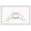 Hand Heart - Single Picture Frame Print-1093769254