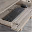 Bureau d'ordinateur avec huche, finition brune