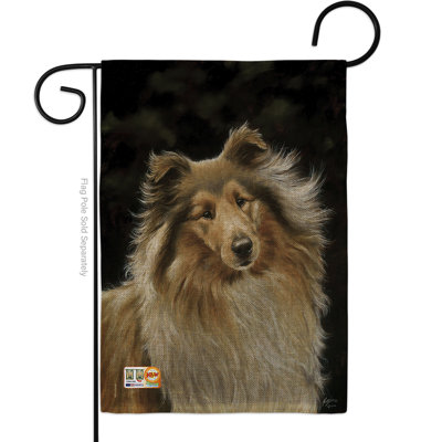 Double Sided 18.5'' H x 13'' W Burlap Animal Garden Flag