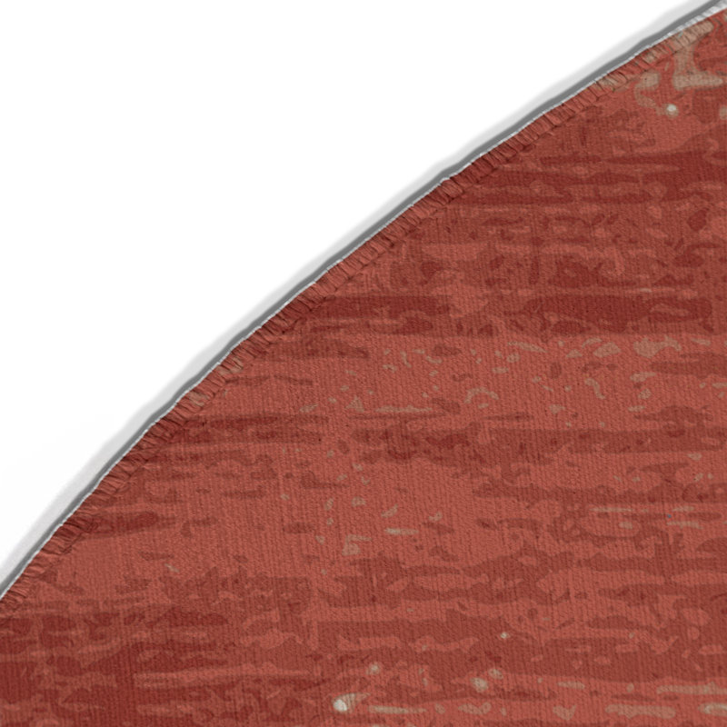 Tapis intérieur et extérieur beige Watercolor, Rond 5 pi