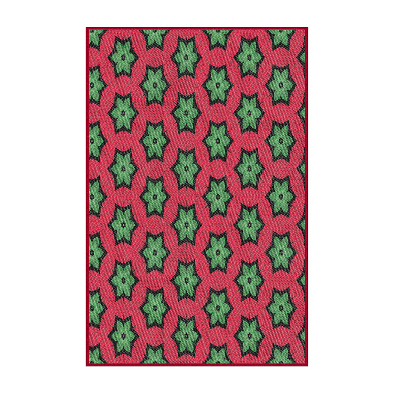 Floral Indoor Rug, Rectangle 6' x 9'