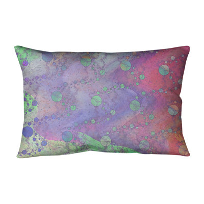 Katelyn Elizabeth Polka Dots Outdoor Reversible Throw Pillow