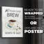 Hot Pour Over Brew - Impression sur toile seulement - NON-CADRE
