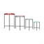 Ensemble de 4 supports à plantes gigognes multicolores, L1: D14x22 "L2: D12x20" L3: D10x16 "L4: D8x12"