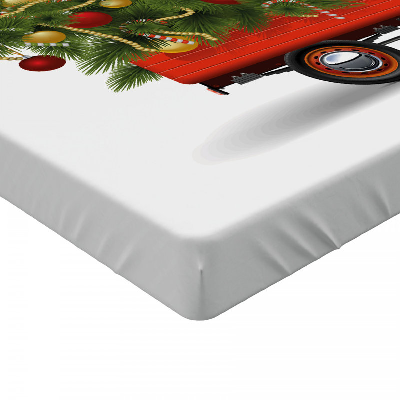Ambesonne Microfiber Fitted Sheet