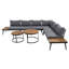 Ensemble de canapé d'angle extérieur 6 pièces avec tables basses rondes gigognes et canapé avec coussins pour terrasse-2117897814