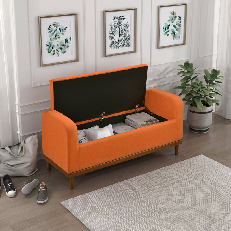 Meuble de rangement Mid-Century, Orange, Orange