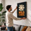 Wild Flowers Modern - Framed Print-1477330571-1477330569