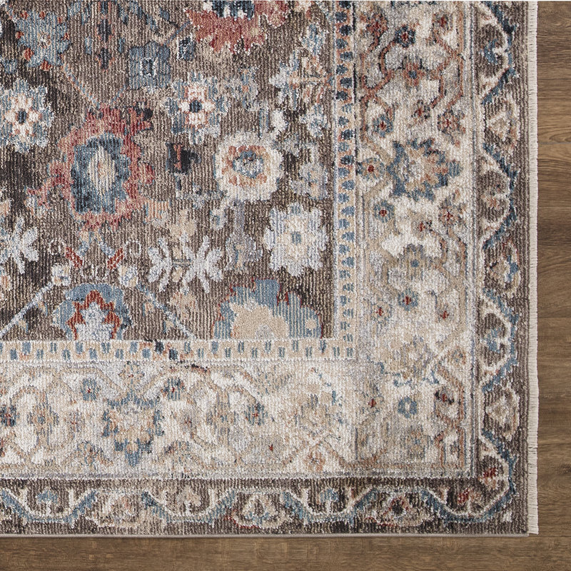 Tapis brun Emmajo, Rectangle 6 pi 7 po x 9 pi 3 po