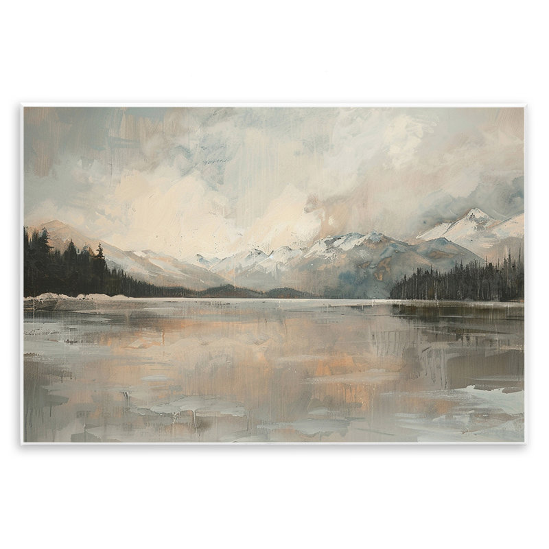 «Frozen Lake Landscape» par LSR Design Studio, H 10 po x l 15 po