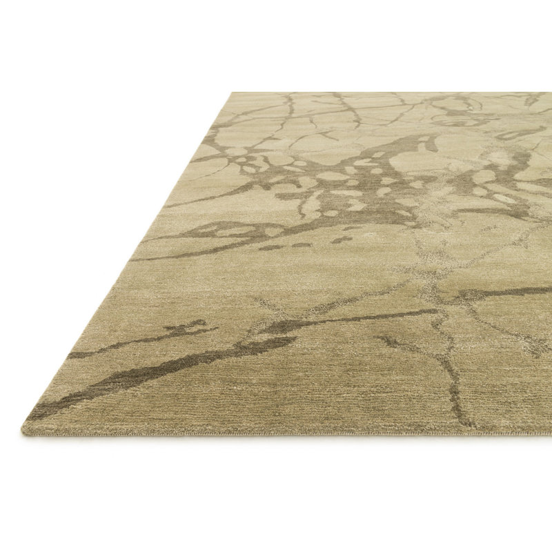 Hermitage Hand Knotted Abstract Indoor Rug, Rectangle 7'9" x 9'9"
